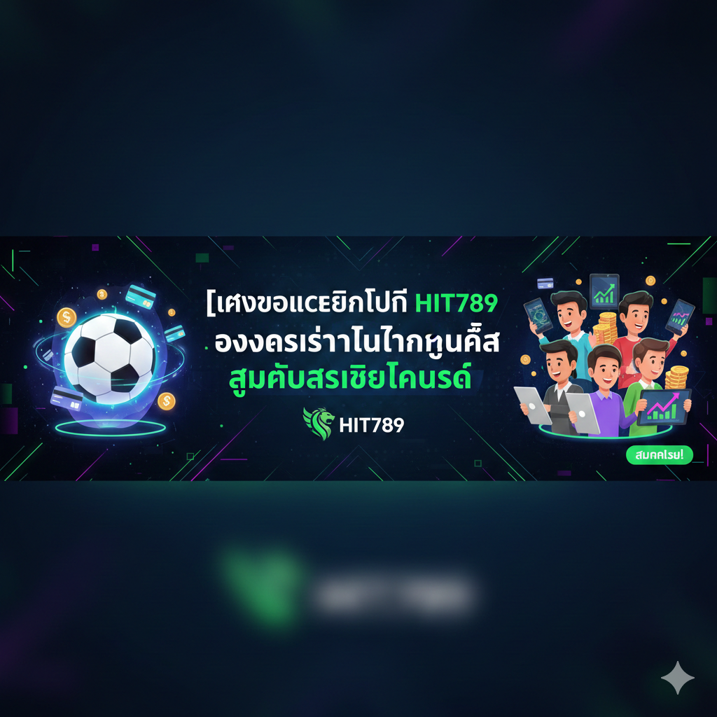 แทงบอลเครดิตฟรี HIT789 โอกาสเริ่มต้นทำกำไรสำหรับสมาชิกทุกระดับ